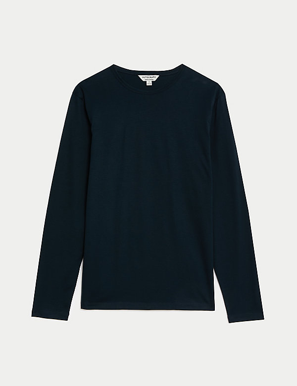 Pure Supima® Cotton Long Sleeve T-Shirt | M&S HK