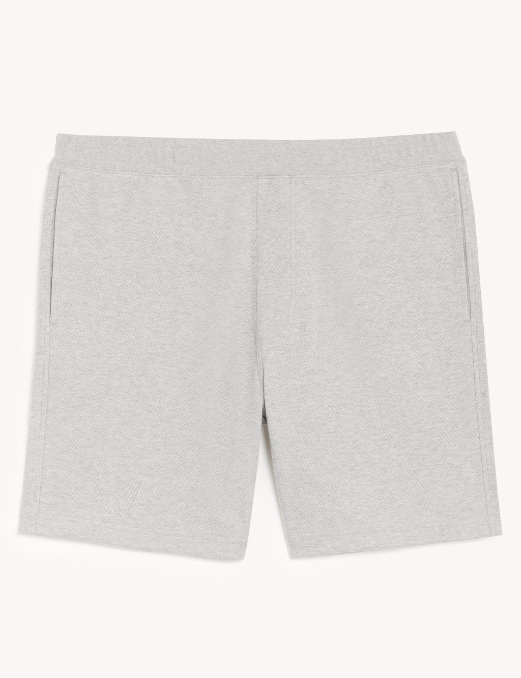 Textured Pure Cotton Jersey Shorts image 2