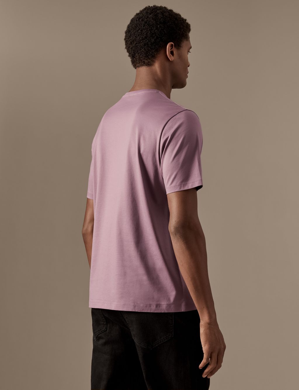 Pure Supima® Cotton V-Neck T-Shirt image 4