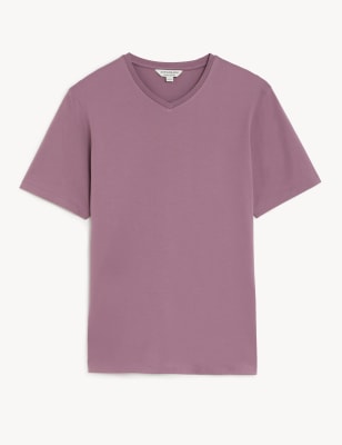 Pure Supima® Cotton V-Neck T-Shirt