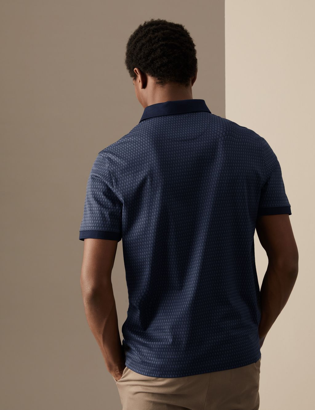 Pure Supima® Cotton Printed Polo Shirt image 4