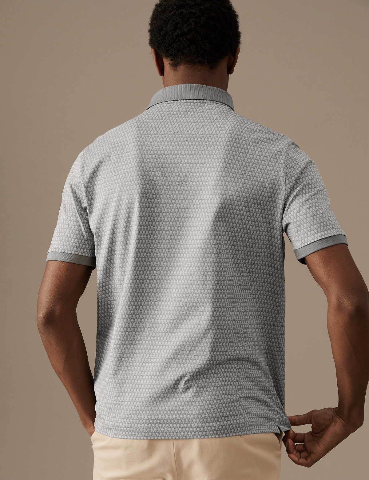 Pure Supima® Cotton Printed Polo Shirt