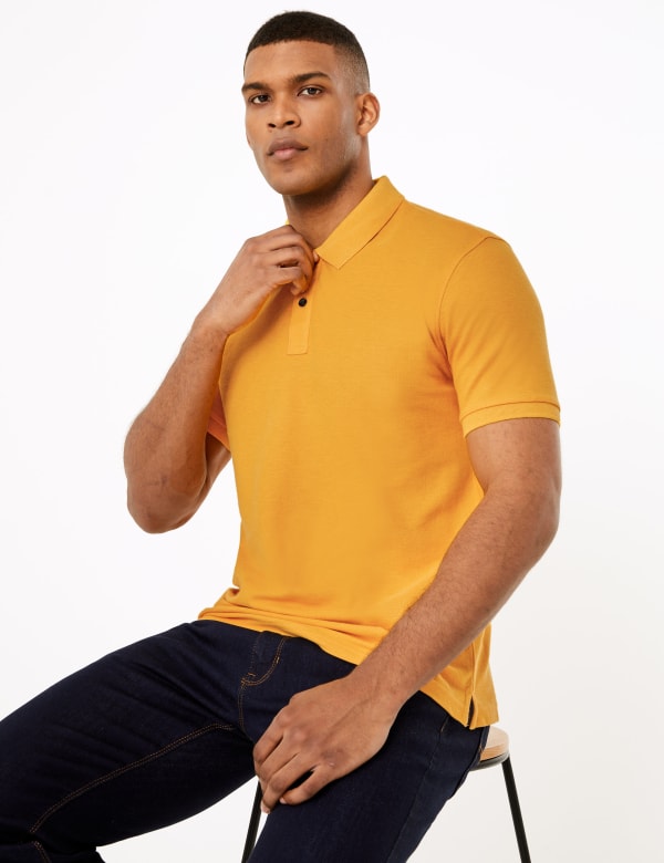Pure Cotton Polo Shirt