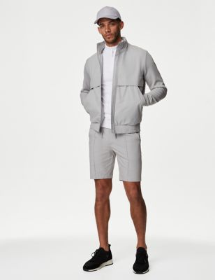 Autograph Mens Packaway Hood Zip Up Jacket with Stormwear - LREG - Silver Grey, Silver Grey,Black