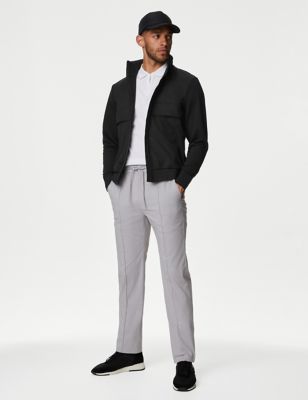 Autograph Mens Packaway Hood Zip Up Jacket with Stormwear - SREG - Black, Black,Silver Grey
