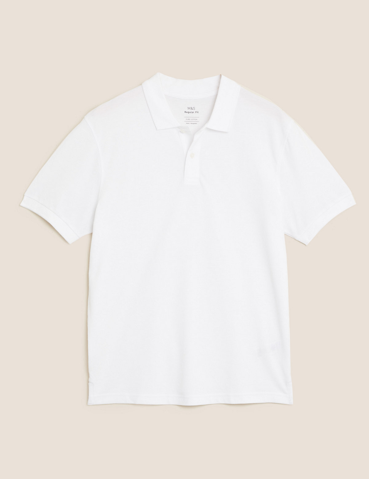 Pure Cotton Pique Polo Shirt