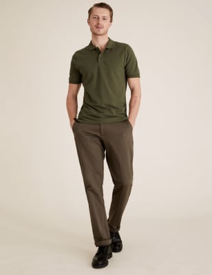  Polo cintré 100 % coton piqué - Faded Green