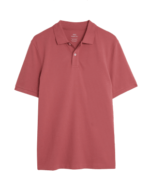 

M&S Collection Polo de piqué 100% algodónMens - Medium Pink, Medium Pink