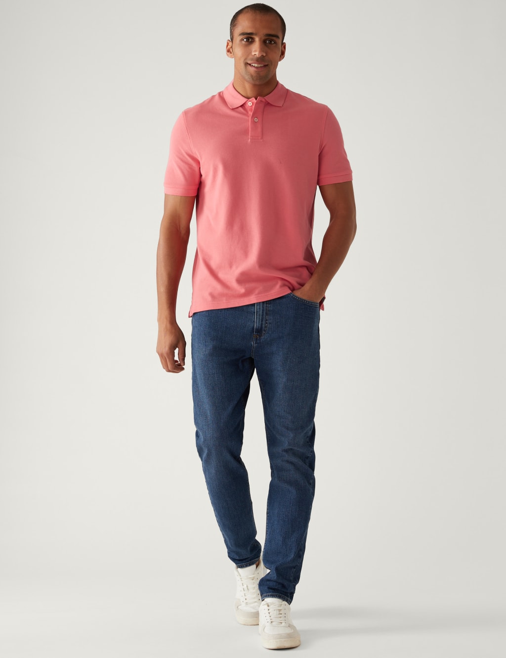 Pure Cotton Pique Polo Shirt image 2