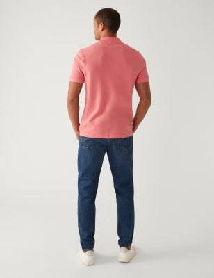 Pure Cotton Pique Polo Shirt