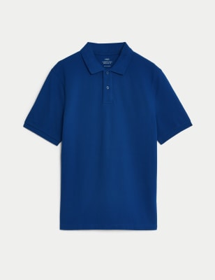 Pure Cotton Pique Polo Shirt