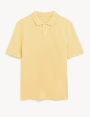 Pure Cotton Pique Polo Shirt