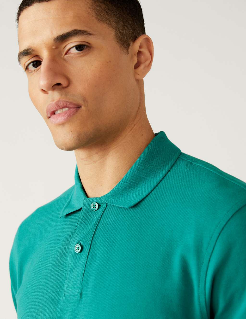 Pure Cotton Pique Polo Shirt image 2