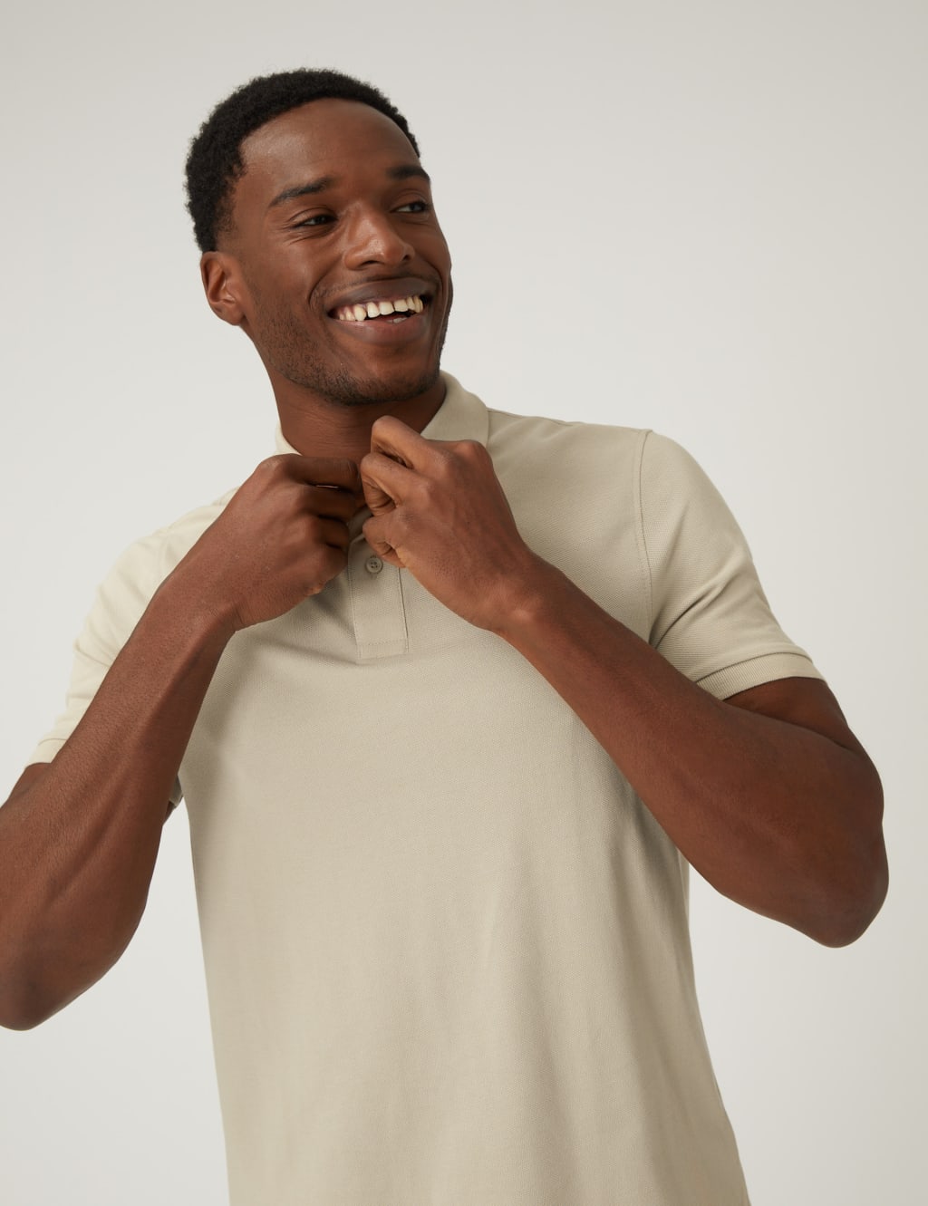 Pure Cotton Pique Polo Shirt image 2