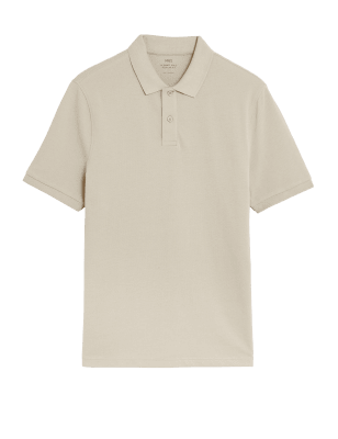 

M&S Collection Polo de piqué 100% algodónMens - Beige, Beige
