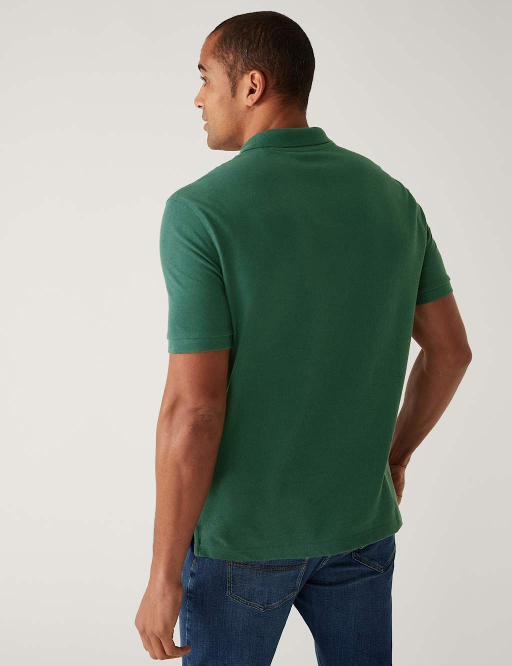 Pure Cotton Pique Polo Shirt image 4