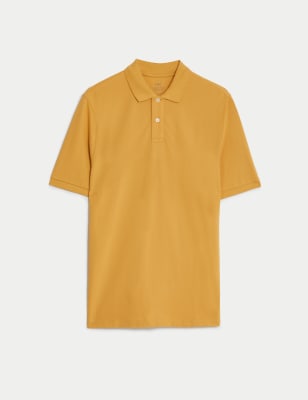 Pure Cotton Pique Polo Shirt