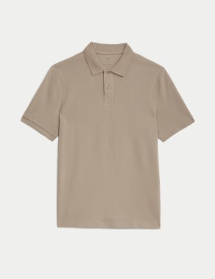 

M&S Collection Polo de piqué 100% algodónMens - Sand, Sand