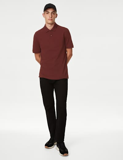 Pure Cotton Pique Polo Shirt
