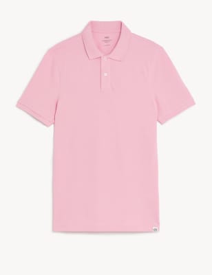 Slim Fit Pure Cotton Pique Polo Shirt