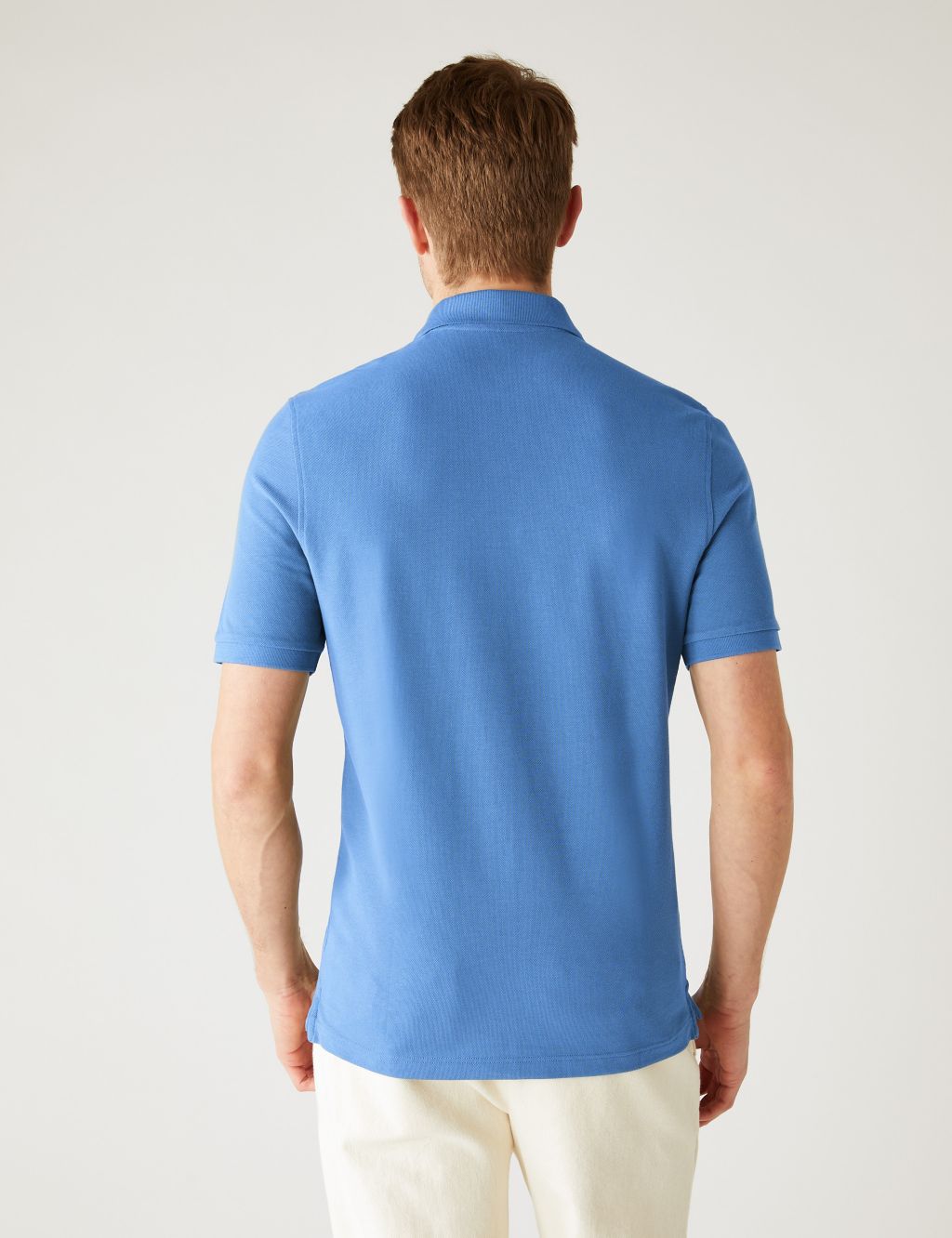 Slim Fit Pure Cotton Pique Polo Shirt image 4