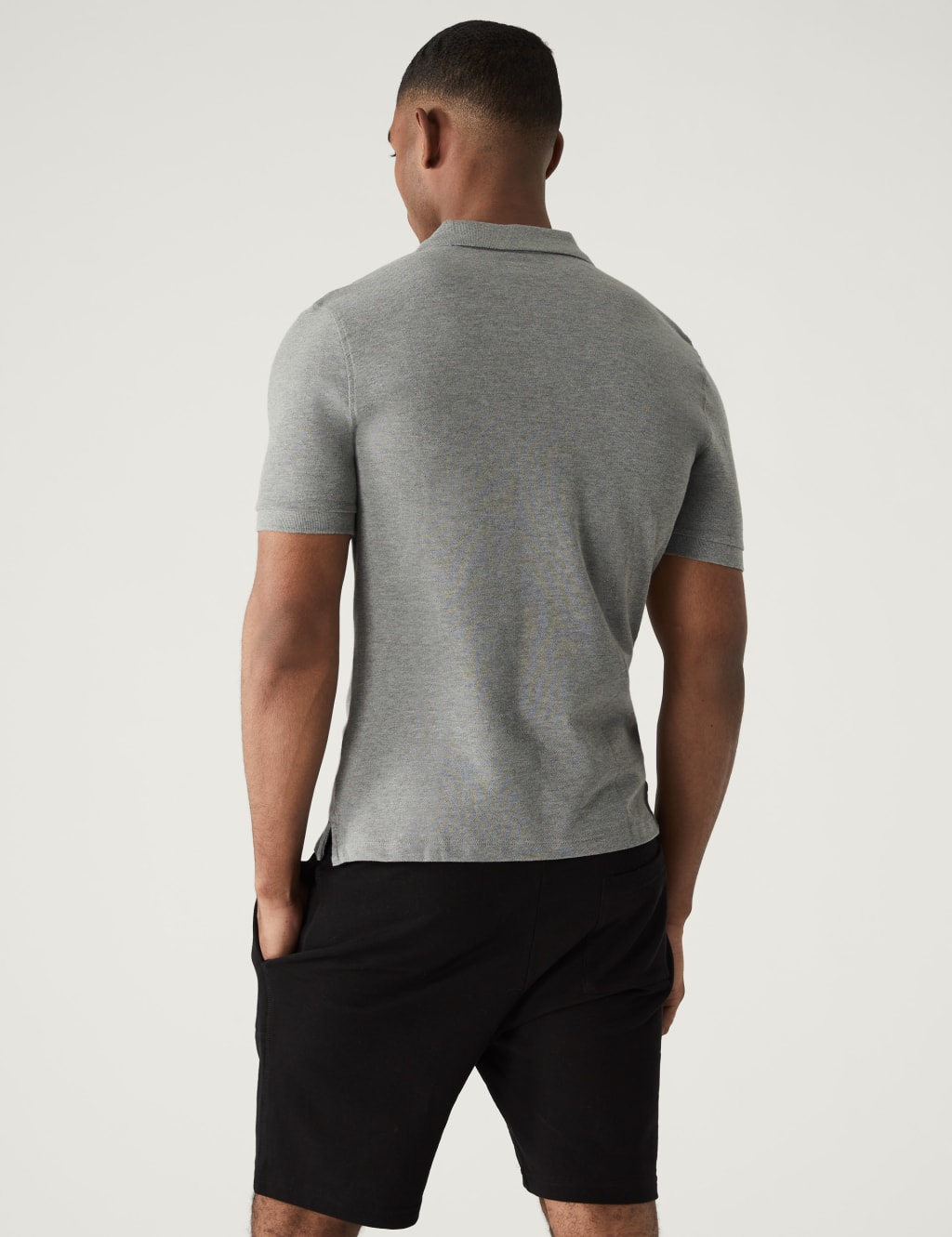 Slim Fit Pure Cotton Pique Polo Shirt image 5