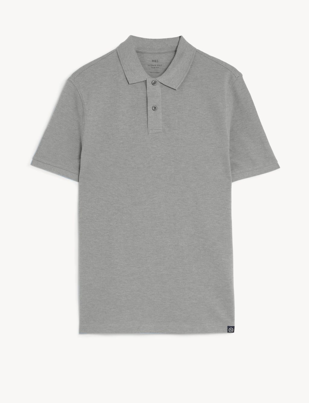 Slim Fit Pure Cotton Pique Polo Shirt image 2