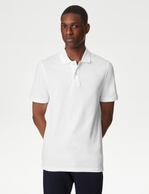 Slim Fit Pure Cotton Pique Polo Shirt - IT