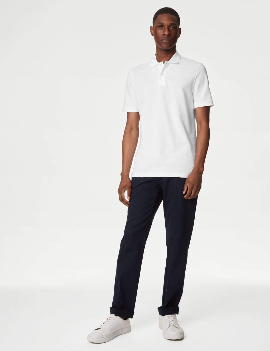 Slim Fit Pure Cotton Pique Polo Shirt image 3