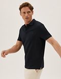Pure Cotton Embroidered Polo Shirt