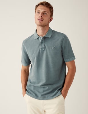 Men's 100 percent store cotton polo shirts