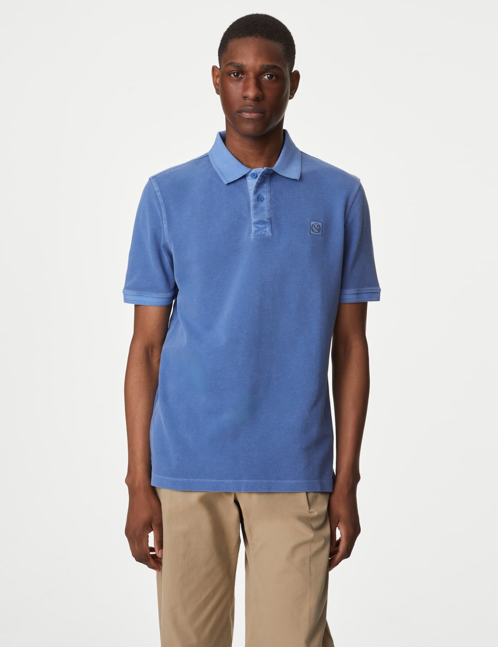 Blue grey sale polo shirt