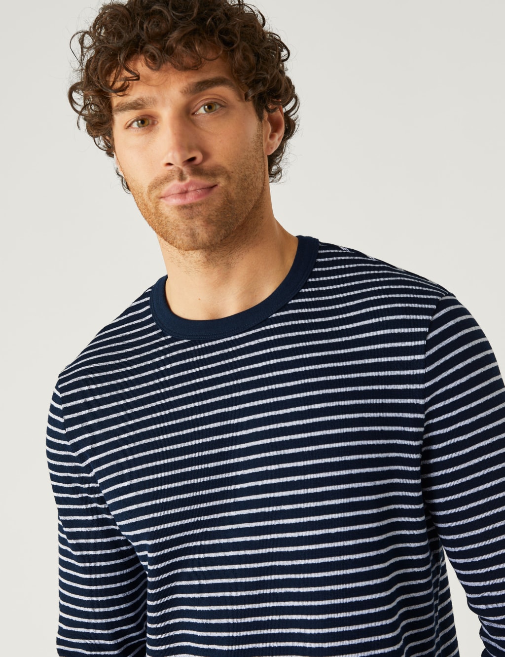 Pure Cotton Striped Long Sleeve T-Shirt image 1