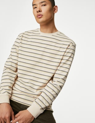 Pure Cotton Striped T-Shirt