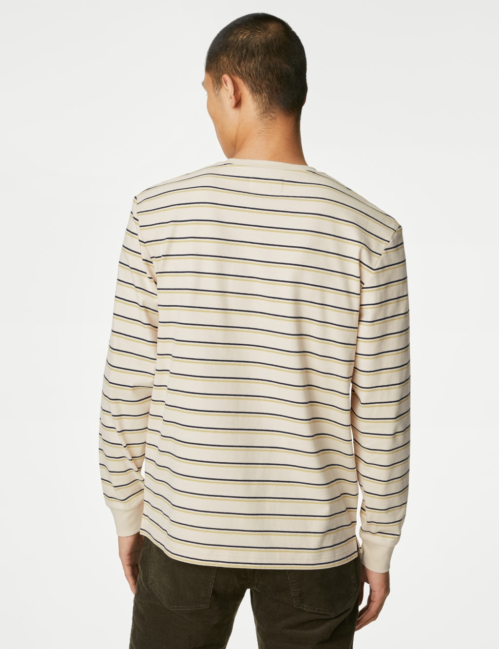 Pure Cotton Striped Long Sleeve T-Shirt image 5