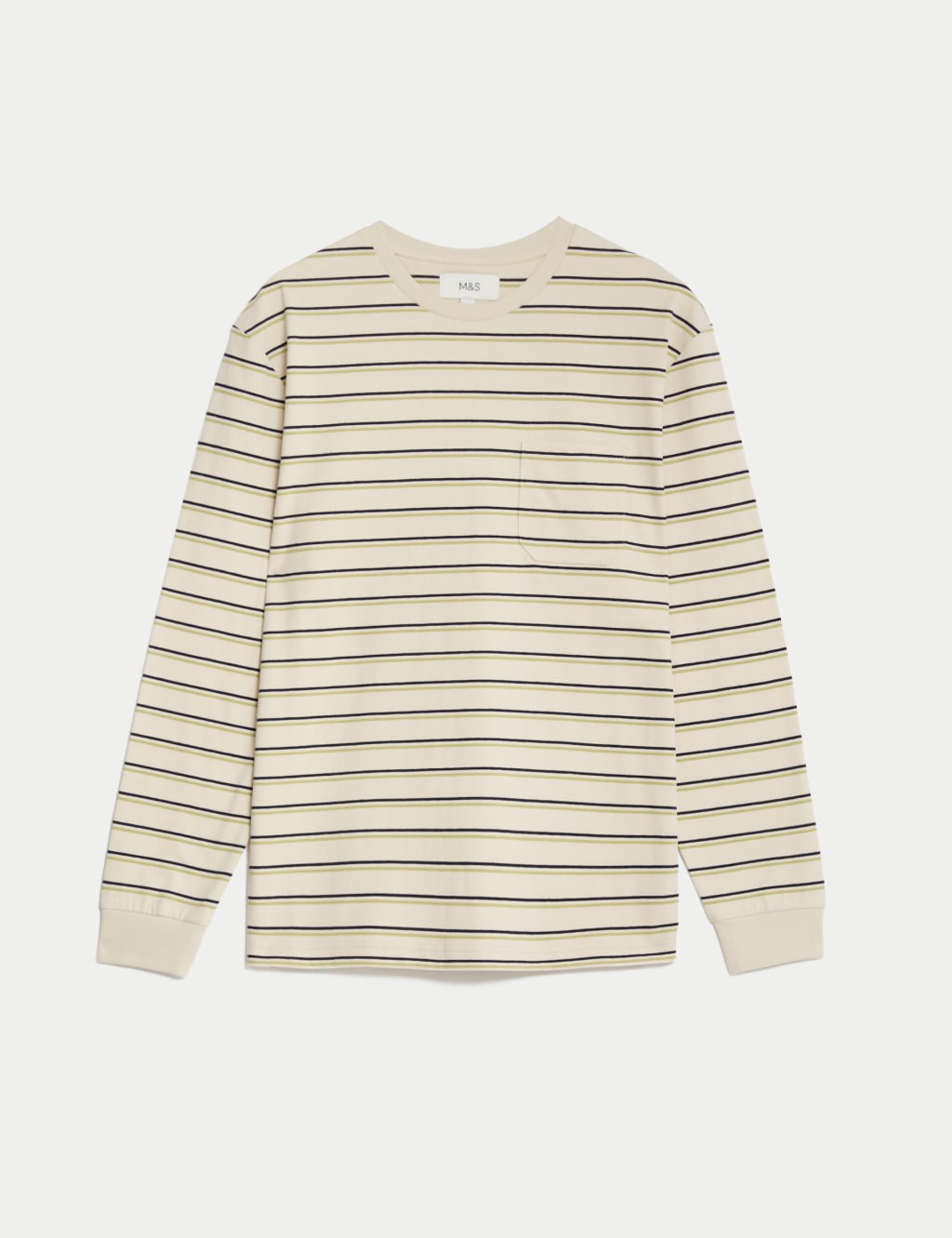 Pure Cotton Striped Long Sleeve T-Shirt image 2