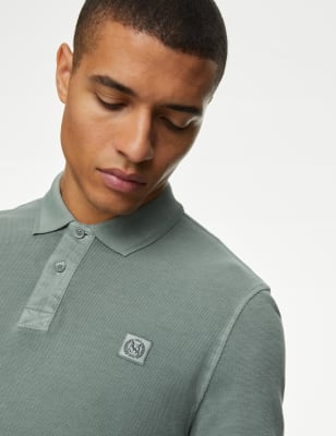 Long sleeve polo outlet shirt marks and spencer