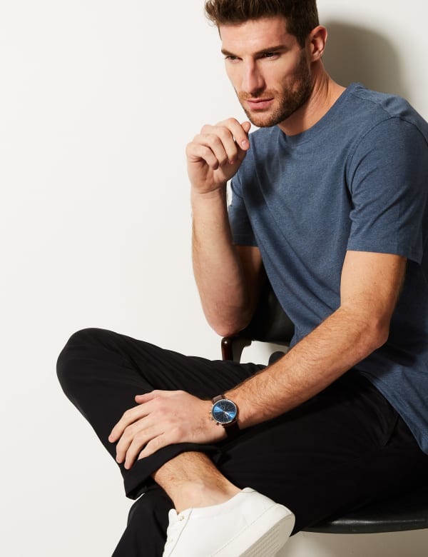 Pure Cotton Crew Neck T-Shirt