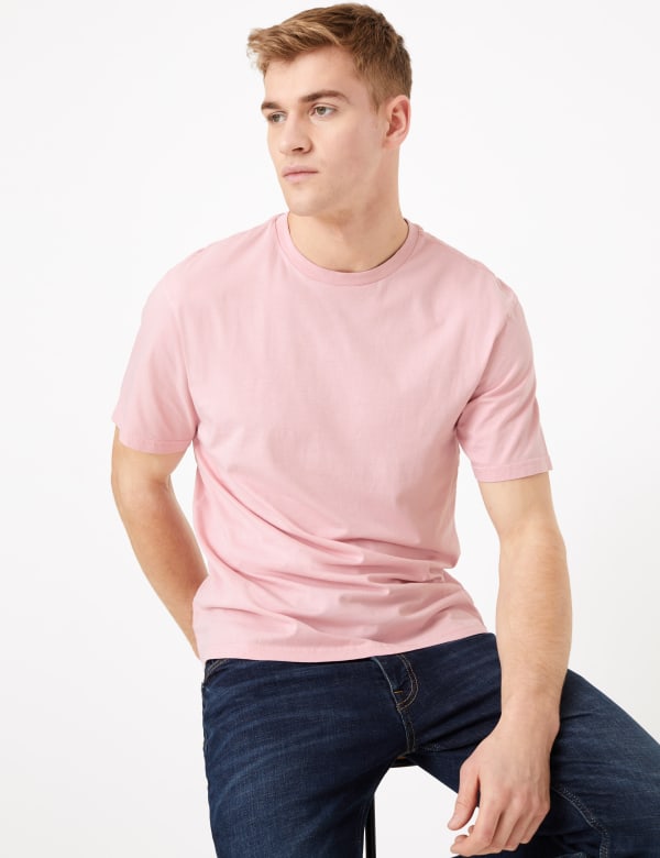 Pure Cotton Crew Neck T-Shirt