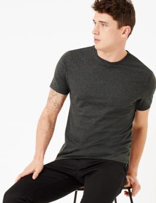 m&s mens slim fit t shirts