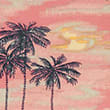Pure Cotton Hawaiian Print T-Shirt - coral