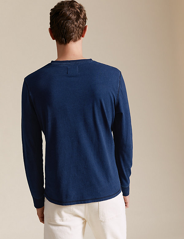 Wetherby Pure Cotton Henley T-Shirt - JP
