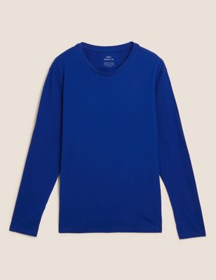 

Mens M&S Collection Pure Cotton Long Sleeve T-Shirt - Royal Blue, Royal Blue