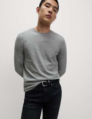 Pure Cotton Long Sleeve T-Shirt