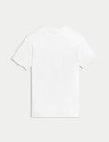 Camiseta 100% algodón de corte atlético