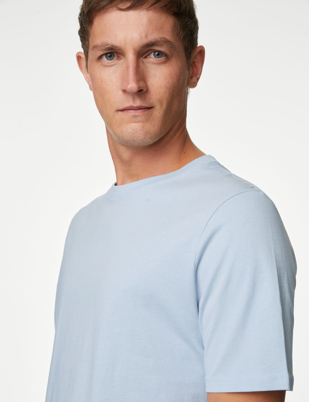 Regular Fit Pure Cotton Crew Neck T-Shirt image 3
