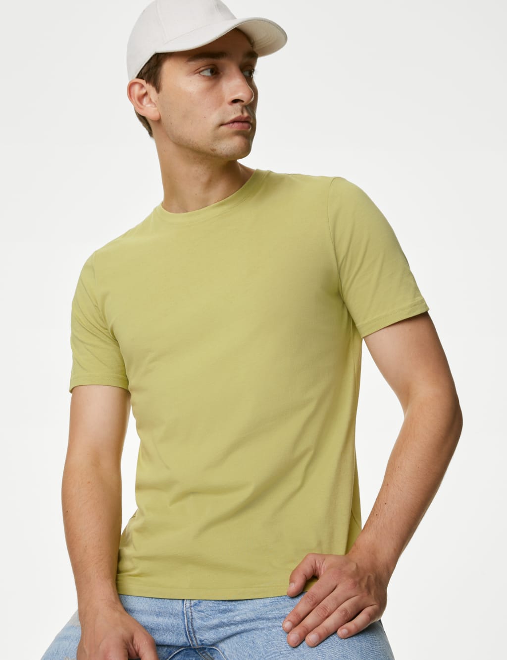 Pure Cotton Crew Neck T-Shirt image 1