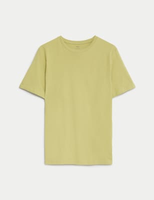 Pure Cotton Crew Neck T-Shirt