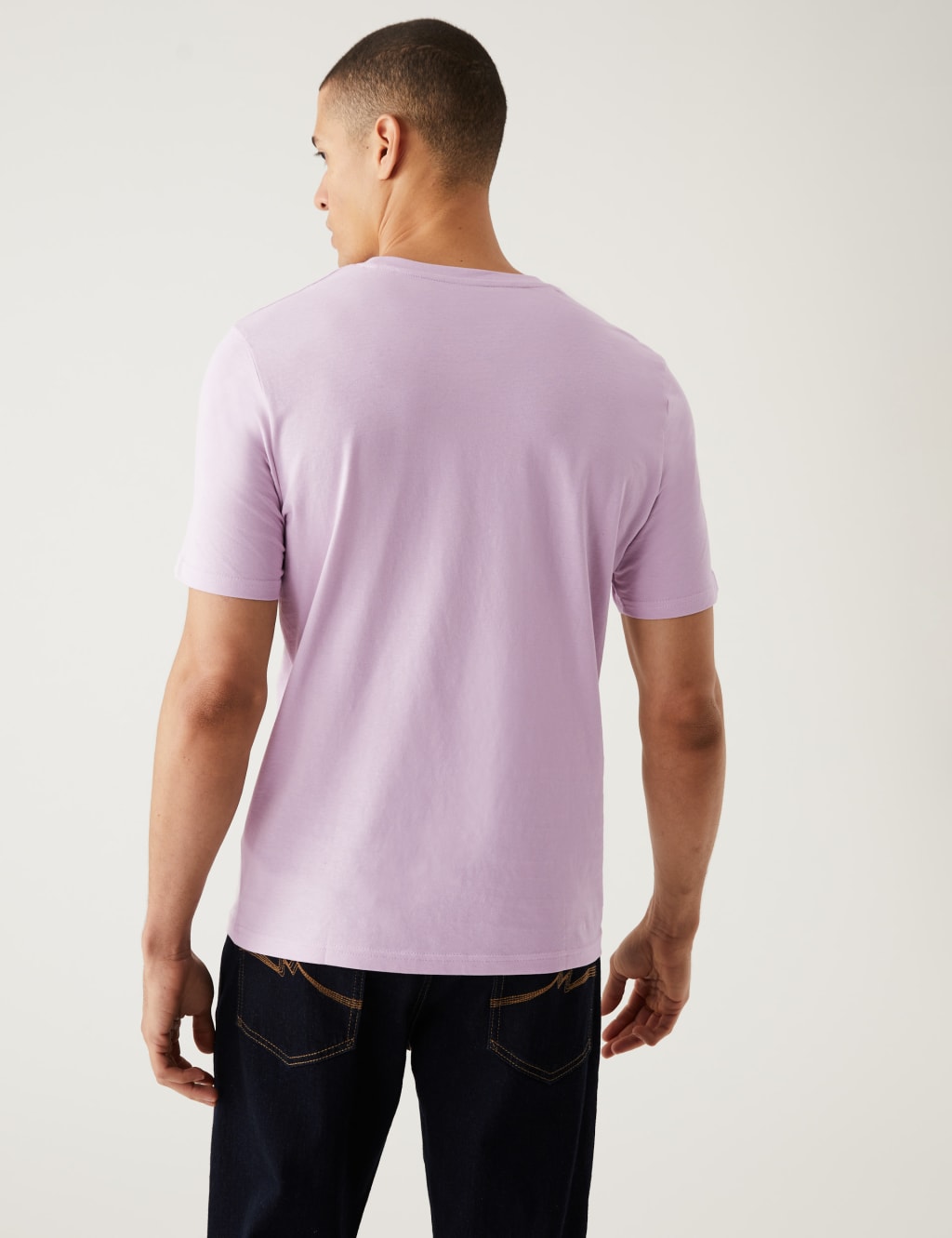 Pure Cotton Crew Neck T-Shirt image 4