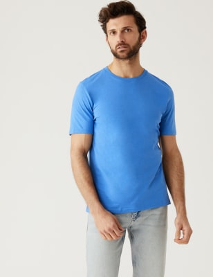 Regular Fit Pure Cotton Crew Neck T-Shirt